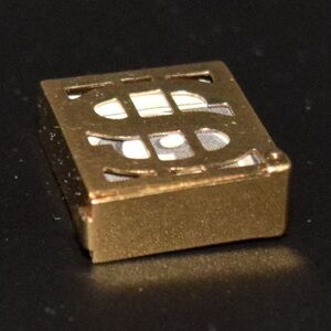 Large Articulated Gold Sterling Silver Money $ Charm Pendant Vintage